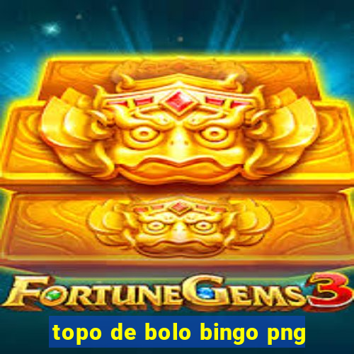 topo de bolo bingo png