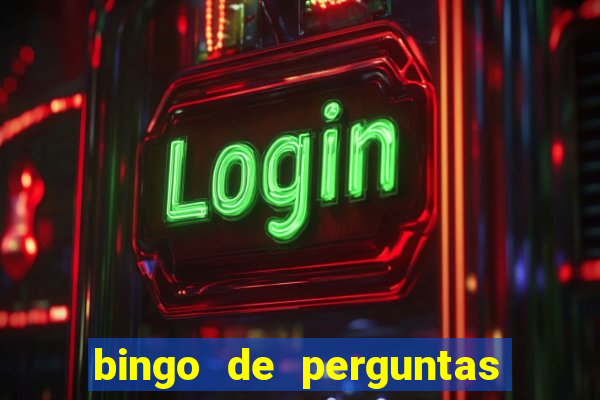 bingo de perguntas e respostas