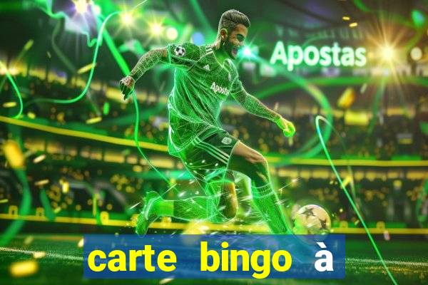 carte bingo à imprimer gratuit