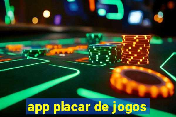 app placar de jogos