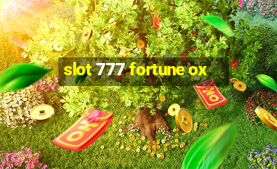 slot 777 fortune ox