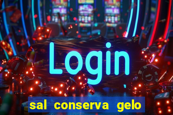 sal conserva gelo mais tempo