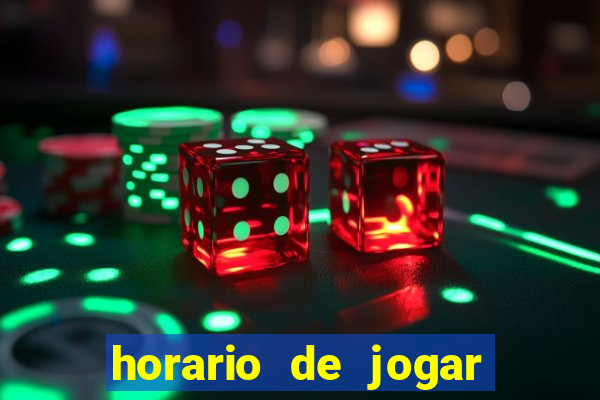 horario de jogar fortune tiger