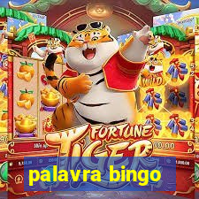 palavra bingo