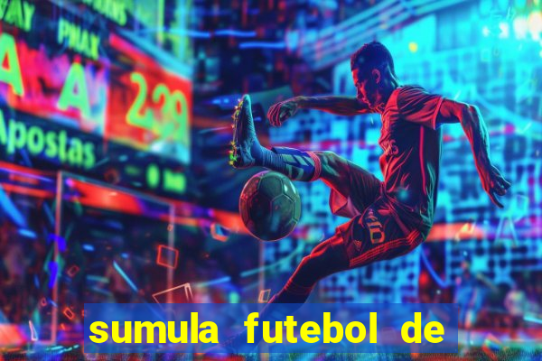 sumula futebol de campo word