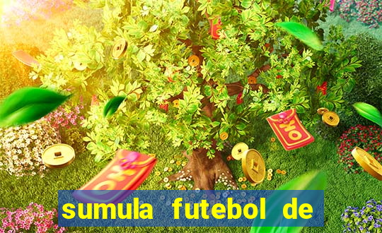 sumula futebol de campo word