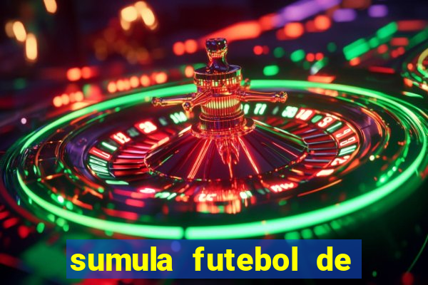 sumula futebol de campo word