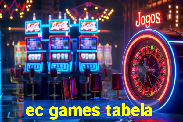 ec games tabela