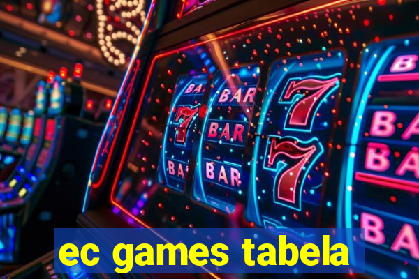 ec games tabela