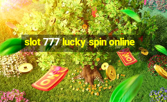 slot 777 lucky spin online