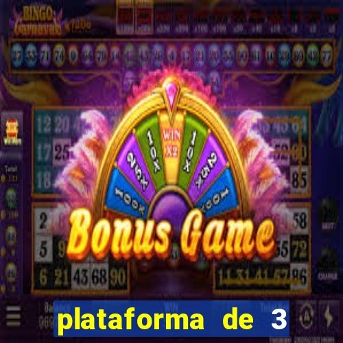 plataforma de 3 reais jogo