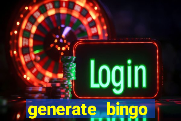 generate bingo cards with pictures