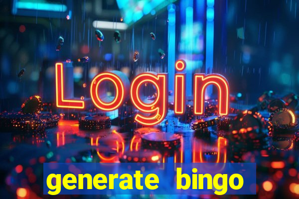 generate bingo cards with pictures