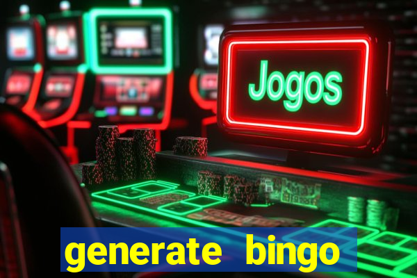 generate bingo cards with pictures