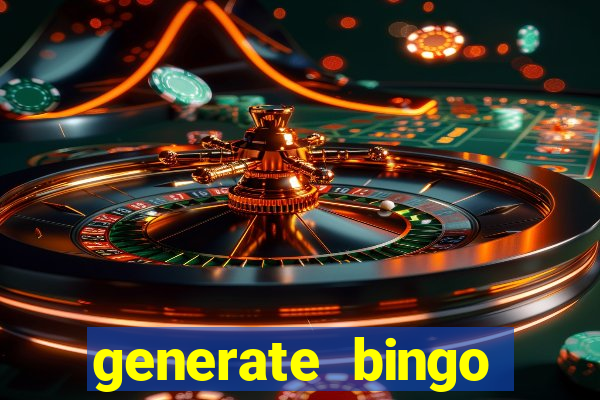 generate bingo cards with pictures