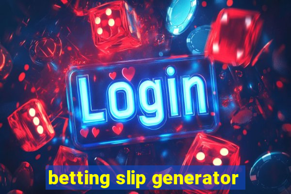 betting slip generator