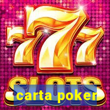 carta poker