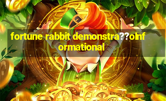 fortune rabbit demonstra??oInformational