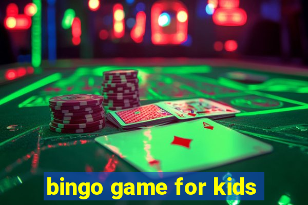 bingo game for kids