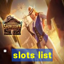 slots list