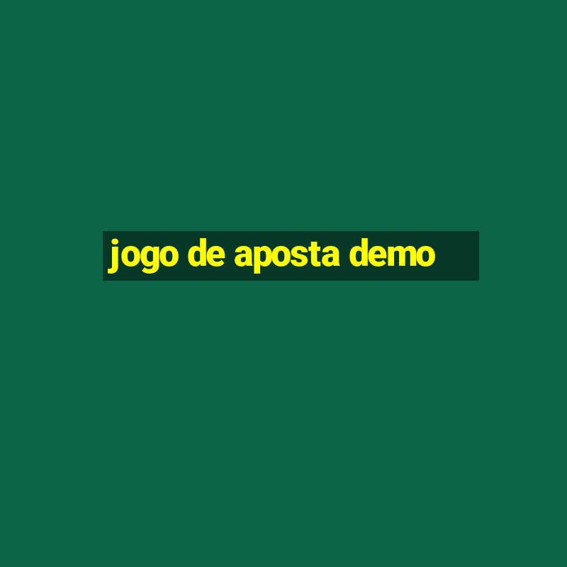 jogo de aposta demo