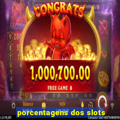 porcentagens dos slots