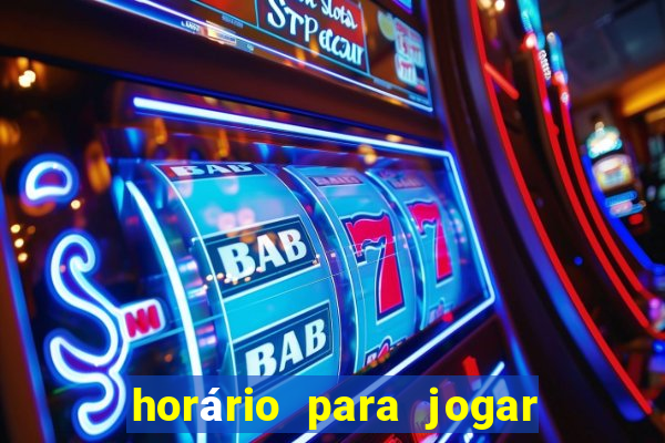 horário para jogar fortune tiger hoje