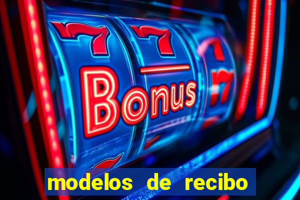 modelos de recibo de pagamento word