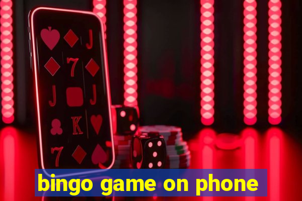 bingo game on phone