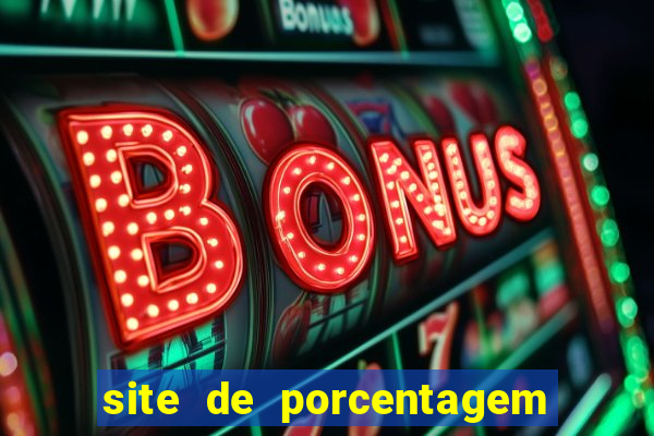 site de porcentagem de slot