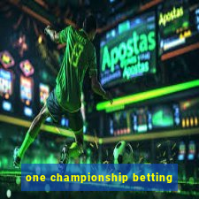 one championship betting