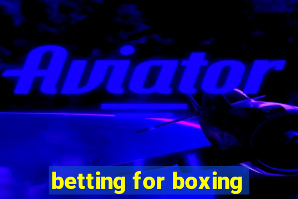 betting for boxing