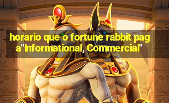 horario que o fortune rabbit paga