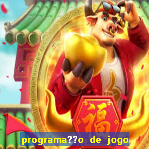 programa??o de jogo de futebol