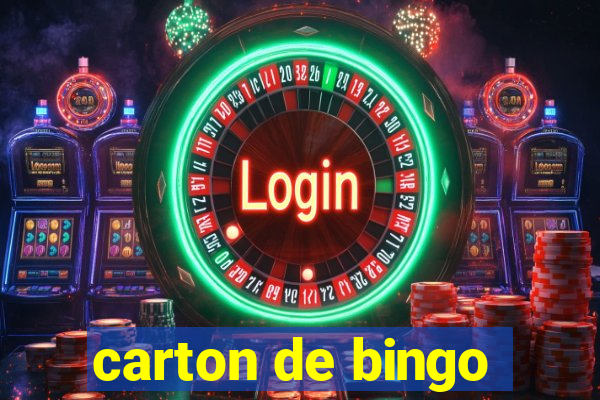 carton de bingo