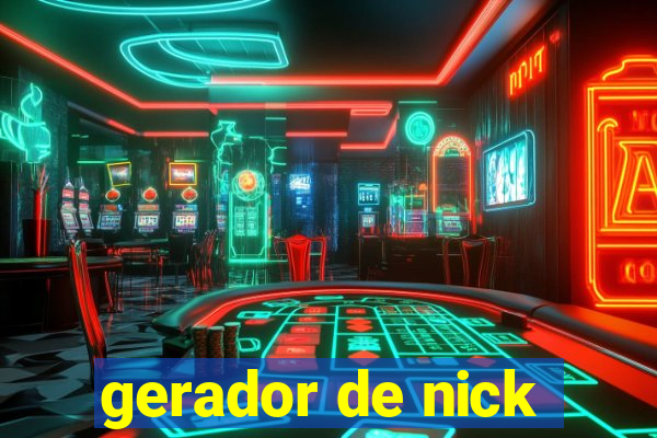 gerador de nick