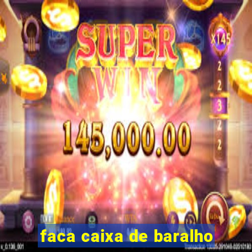 faca caixa de baralho