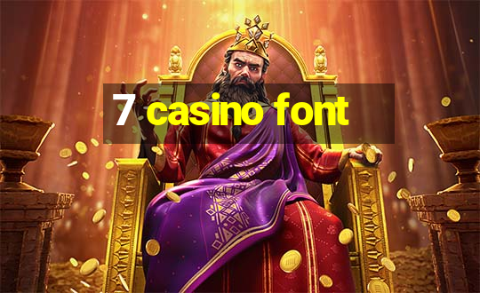 7 casino font