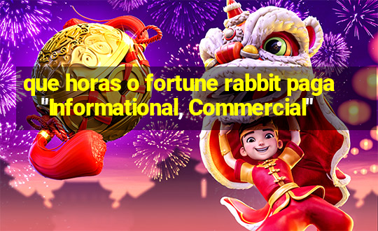 que horas o fortune rabbit paga