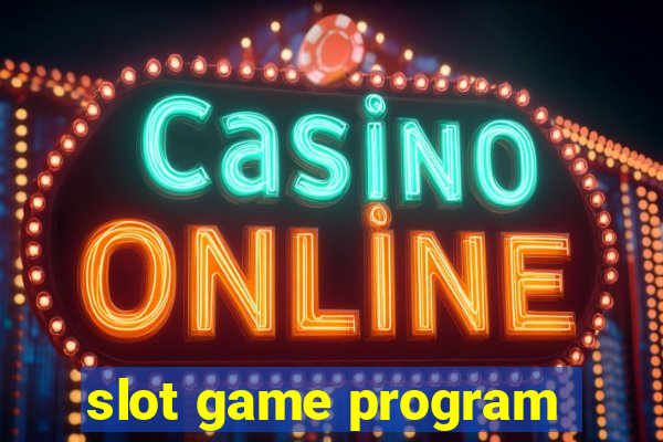 slot game program