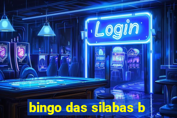 bingo das silabas b