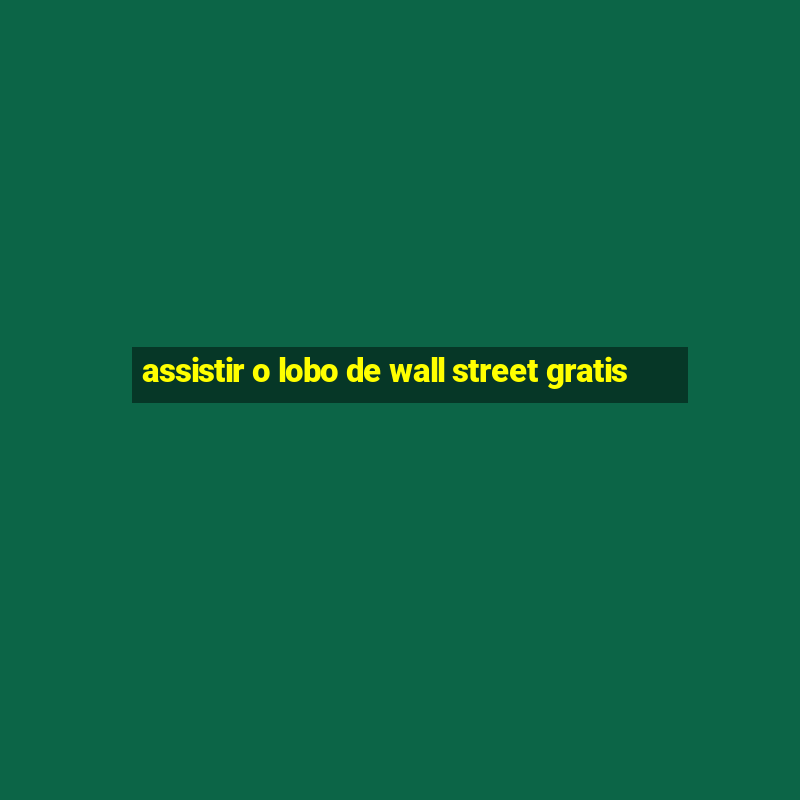 assistir o lobo de wall street gratis