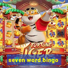 seven word bingo