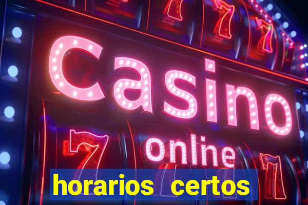 horarios certos para jogar fortune tiger