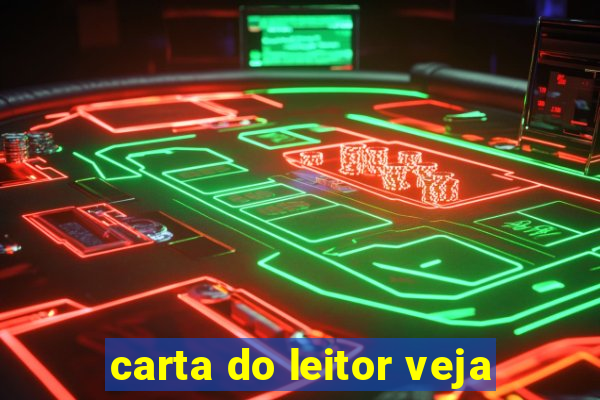 carta do leitor veja