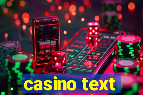 casino text