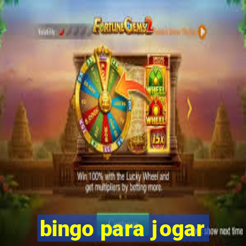 bingo para jogar