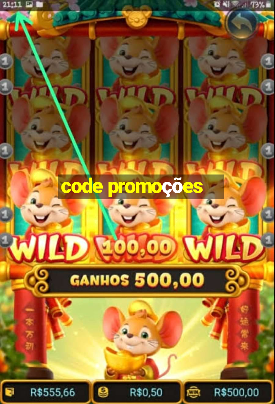 code promoções