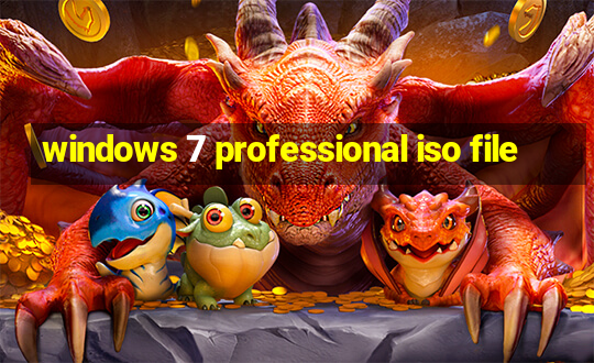 windows 7 professional iso file