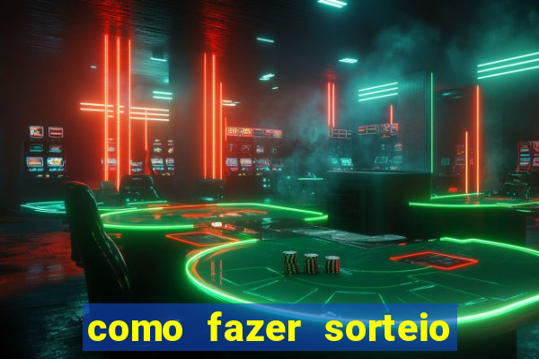 como fazer sorteio de cores online